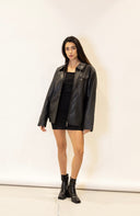 Martina Oversized 90’s Leather Jacket