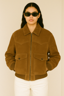 Nova Suede Bomber Jacket