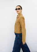 Bonnie Sand Suede Jacket