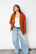 Libra Rustic Cognac Suede Blazer