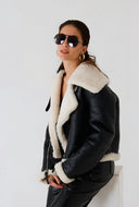 Aurelia Shearling Aviator Jacket