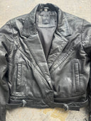 CROPPED VINTAGE-INSPIRED JACKET SHEEPSKIN LEATHER (SAMPLE PIECE)