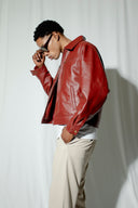 Kaia Boxy Leather Jacket