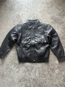 90s Mid Oversized Leather Jacket — Size Medium (UK 6/8/10)