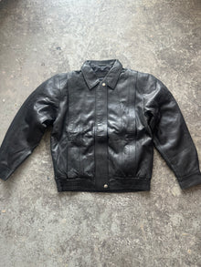  90s Mid Oversized Leather Jacket — Size Medium (UK 6/8/10)