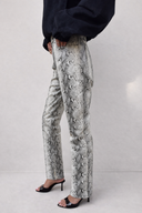 Viper Python Leather Trousers