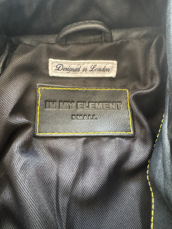 Moto Racer Jacket – Black Sheepskin Leather (Sample Piece)