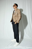 Rodeo Distressed Brown Biker Jacket