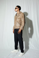 Rodeo Distressed Brown Biker Jacket