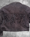Fringe Suede Jacket – Coffee Brown Goat Suede (Sample Piece) Size Large