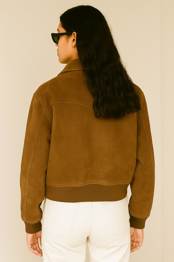 Nova Suede Bomber Jacket