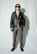 Rodeo Distressed Black Biker Jacket