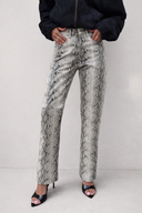 Viper Python Leather Trousers