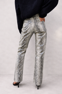 Viper Python Leather Trousers