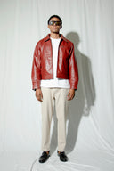 Kaia Boxy Leather Jacket