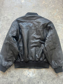 Oversized Sheepskin Leather Bomber Jacket
