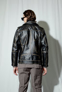 Rodeo Distressed Black Biker Jacket