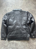90s Mid Oversized Leather Jacket — Size Medium (UK 6/8/10)