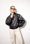 Cato Boxy Leather Jacket