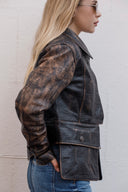 Rouen Croc Leather Jacket - Limited Edition