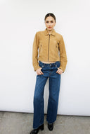 Bonnie Sand Suede Jacket