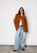 Jude Caramel Suede Jacket
