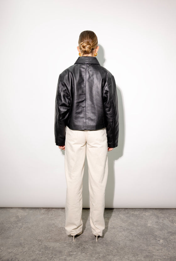 Cato Boxy Leather Jacket