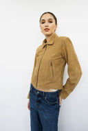 Bonnie Sand Suede Jacket