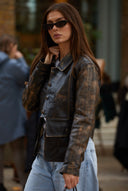 Rouen Croc Leather Jacket - Limited Edition