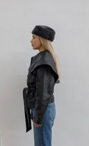 Noir Shearling Fur Hat - Limited Edition
