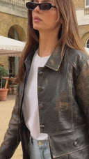 Rouen Croc Leather Jacket - Limited Edition