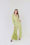 Valentina Green Plisse Co ord