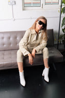 Justine Utility Cargo Detailed Jumpsuit