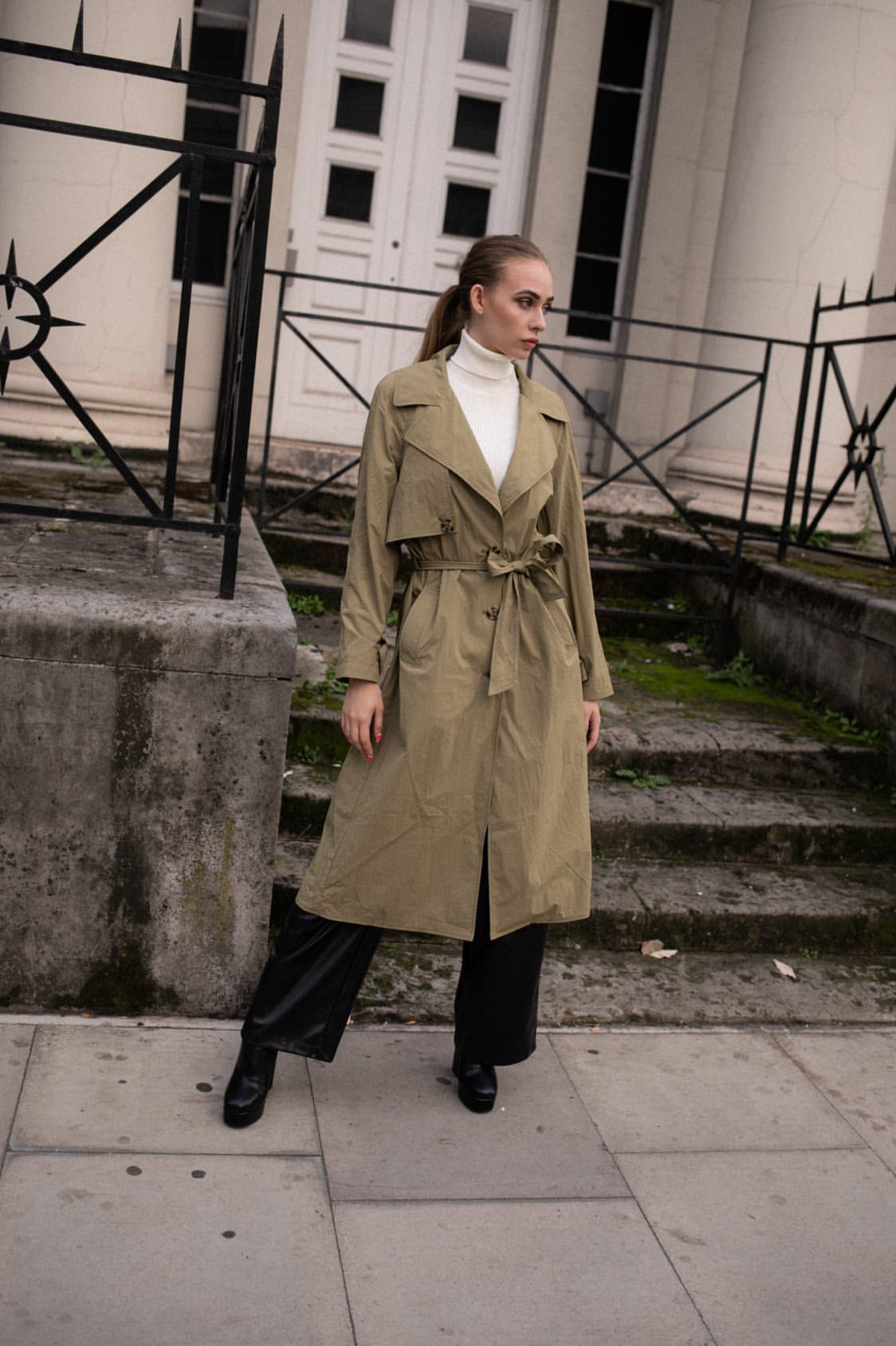 Khaki Trench Coat In My Element