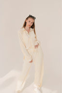 Manna Cream Plisse Co ord