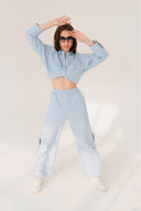 Milo Ruched Buttoned Shirt and Pants Co ord
