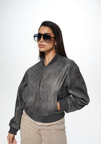 Mabel Jacket Element – In My Boxy Leather Distressed
