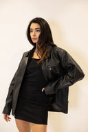 Martina Oversized 90’s Leather Jacket