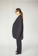 Libra Pinstripe Oversized Blazer
