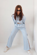 Milo Ruched Buttoned Shirt and Pants Co ord