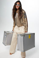 Sizma Distressed Racer Leather Jacket